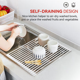 Versatile for fruits, vegetables, and cookware after washing.