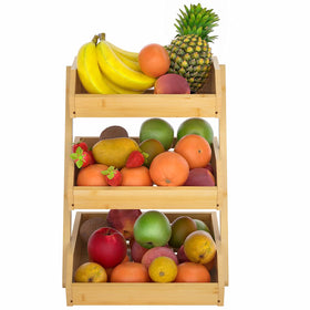 Merysen easy to assemble fruit basket stand ready for everyday use.