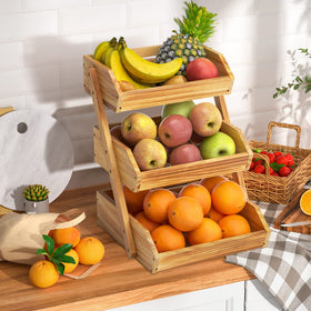 Merysen stylish kitchen centerpiece fruit bowl adding farmhouse charm