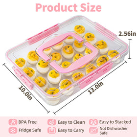 BPA free clear plastic provides durability for repeated use