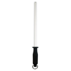 Messermeister 12-inch ceramic sharpening rod with ceramic core for precise edge maintenance.