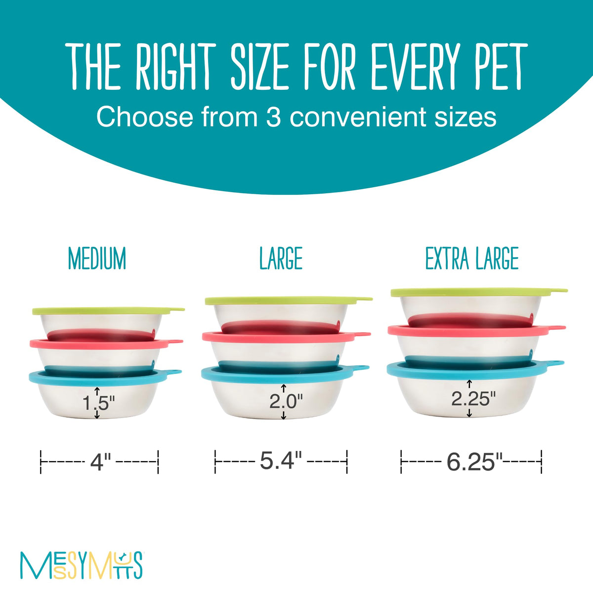Messy Mutts bowls compatible with silicone feeders to stay in place