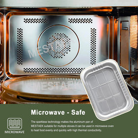 MESTAEK disposable pan for quick, easy cleanup.