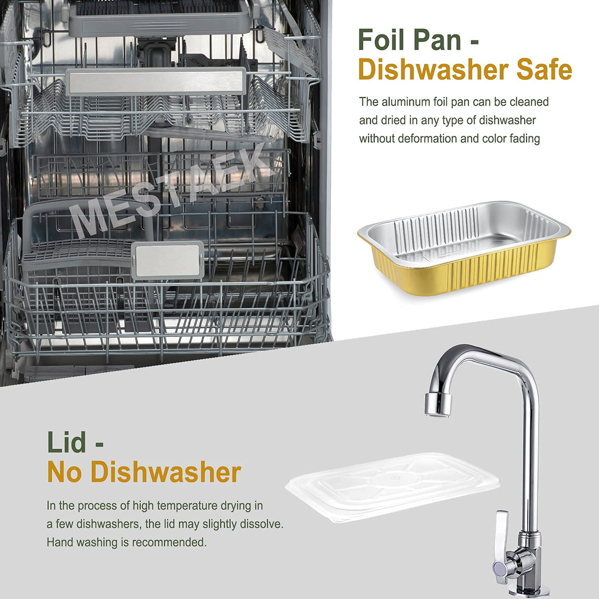 MESTAEK 74oz capacity suits family-sized meals.