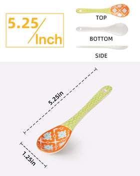 Metahom colorful teaspoons with geometric patterns for decorative tables