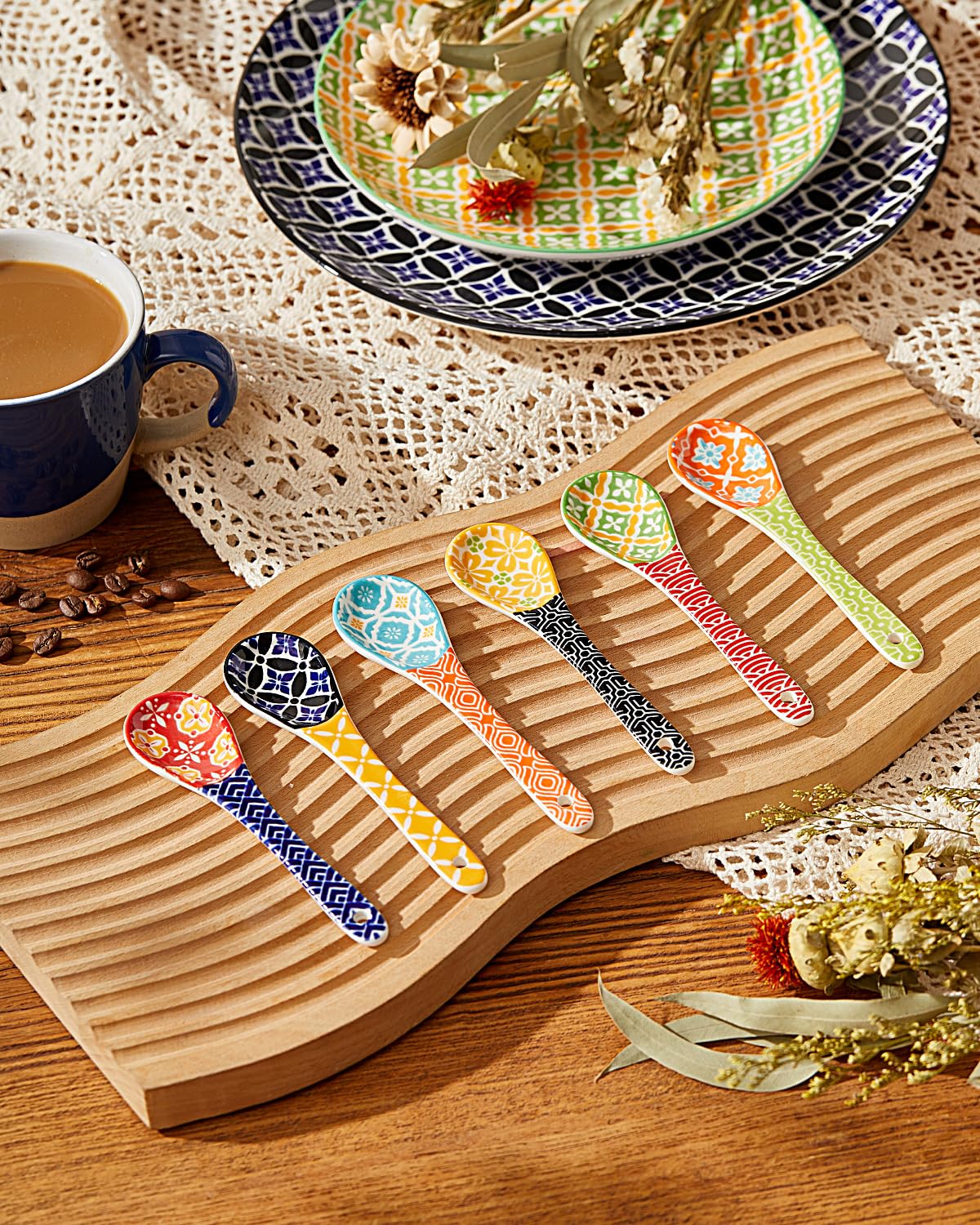 Metahom porcelain spoons odor-free and heat-resistant for desserts