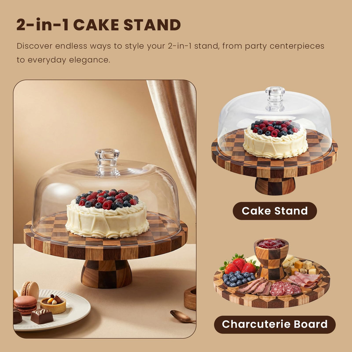 Metflavor 2-in-1 serving board showing versatile party setup