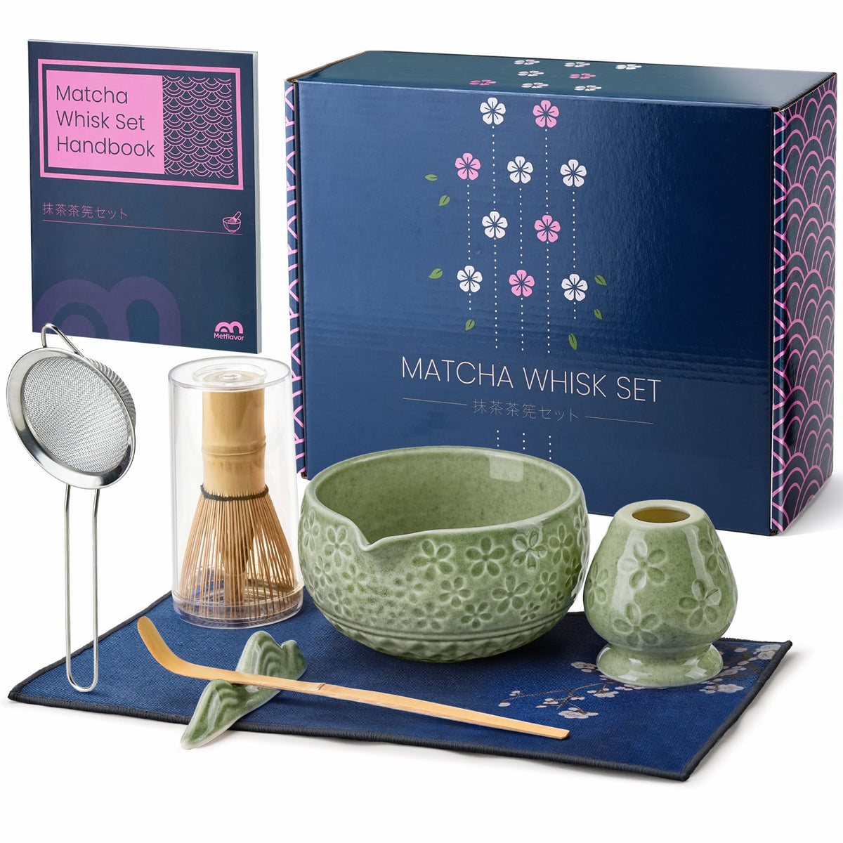 Metflavor matcha whisk with 100 prongs for silky microfoam