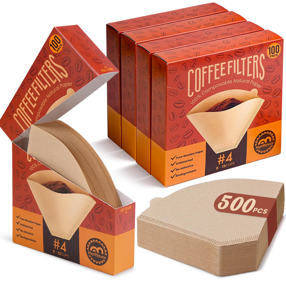 Metflavor cone filter 4 size neatly packed for freshness and easy use.