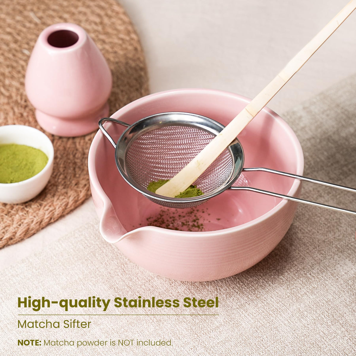 Metflavor Matcha Whisk Set ceramic bowl for authentic ritual and aroma.