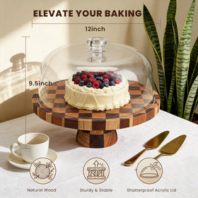 Metflavor shatterproof dome on display to protect desserts