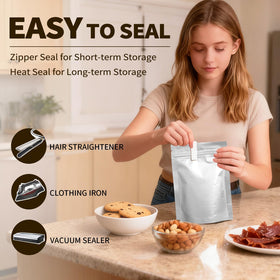 METIRA labels provide quick identification and portion tracking for organized storage.