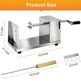 METLUCK Tornado Cutter side view highlights compact design with stable non-slip feet.