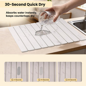 Mewor Stone Drying Mat in collapsible design for space saving