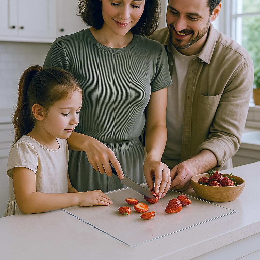 MEWSDEN silicone dots prevent sliding, improving grip during chopping.