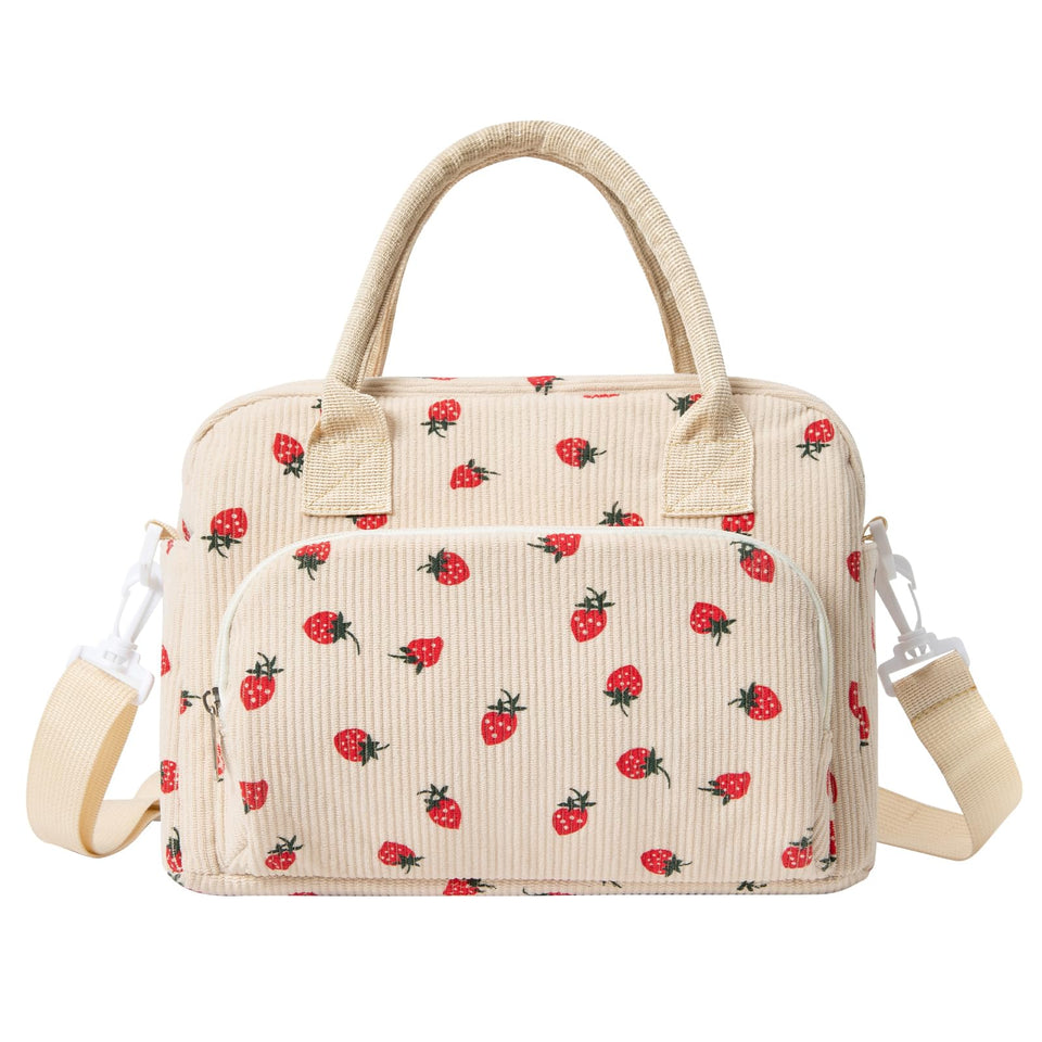 MEXS insulated lunch bag shows spacious internal dimensions for meals and snacks