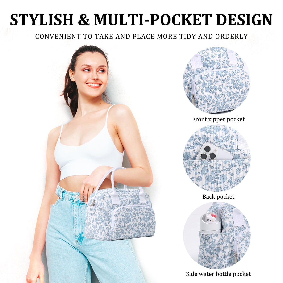 MEXS insulated front pocket secures essentials with easy access