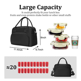 MEXS lunch bag with removable shoulder strap offers flexible carry for daily commuting.