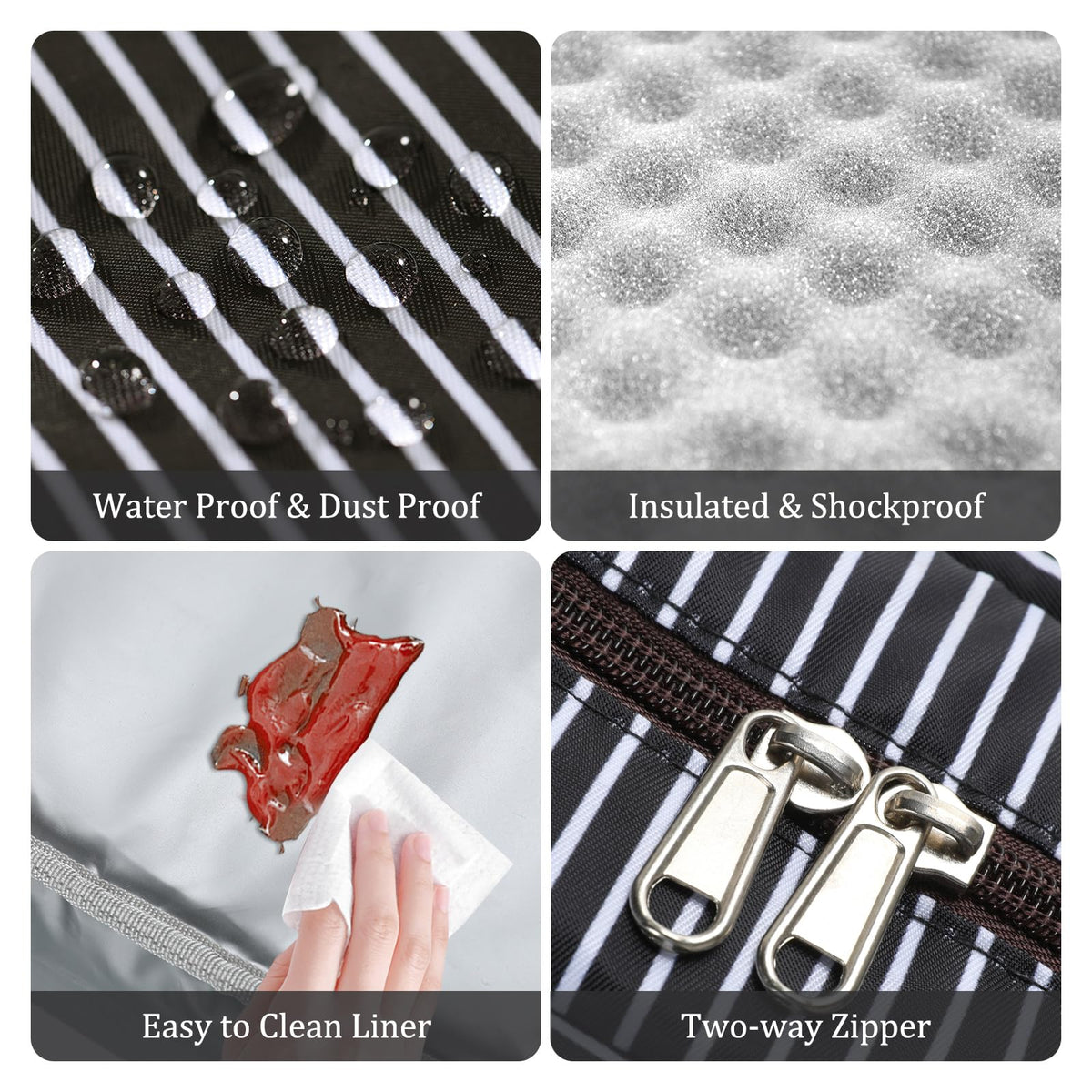 MEXS insulated liner preserves temperature for hours, ideal for meals