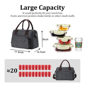 MEXS lunch bag removable shoulder strap for versatile carrying options