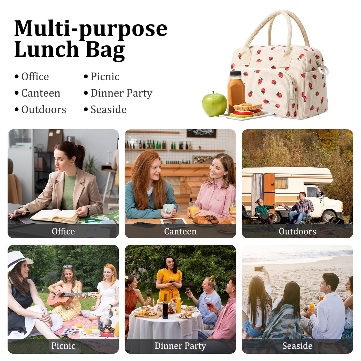 MEXS lunch bag blends style and practicality for office or travel