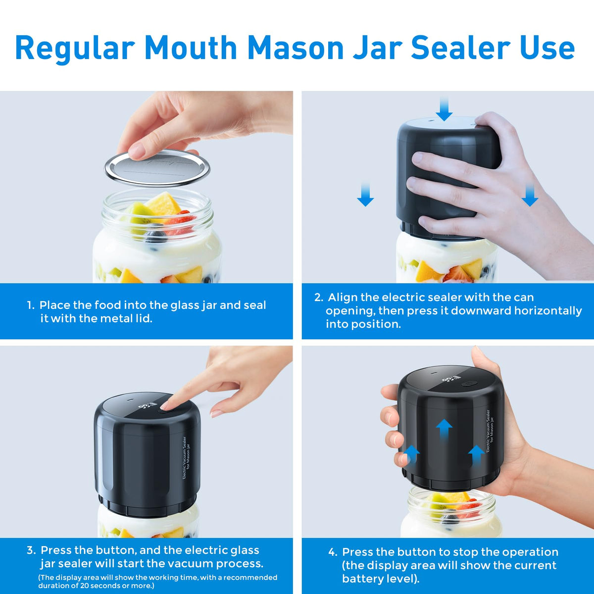 Meyoung Plus cordless portable design ideal for on-the-go sealing
