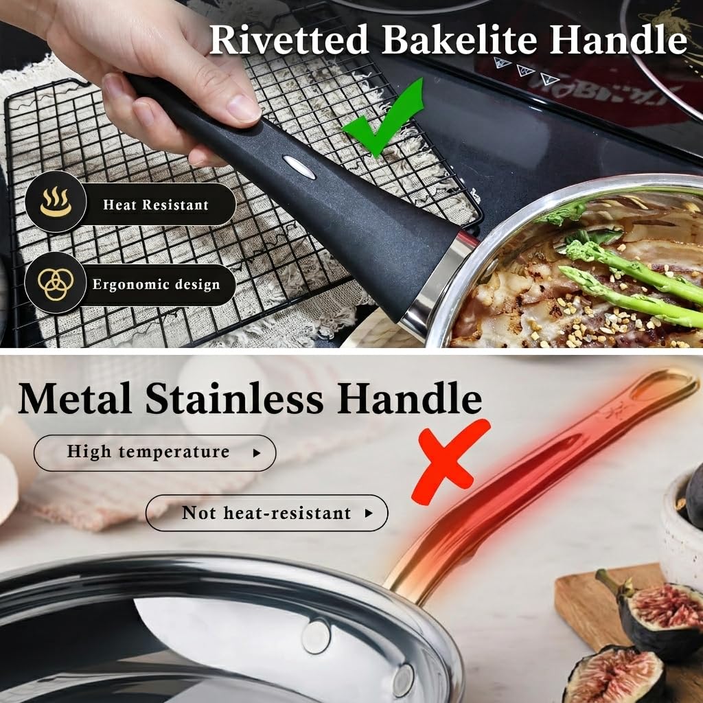 Meythway 10-inch fry pan for consistent searing.