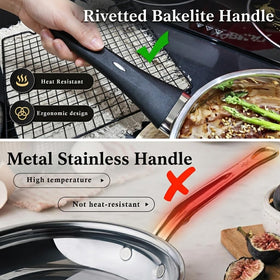 Meythway 10-inch fry pan for consistent searing.
