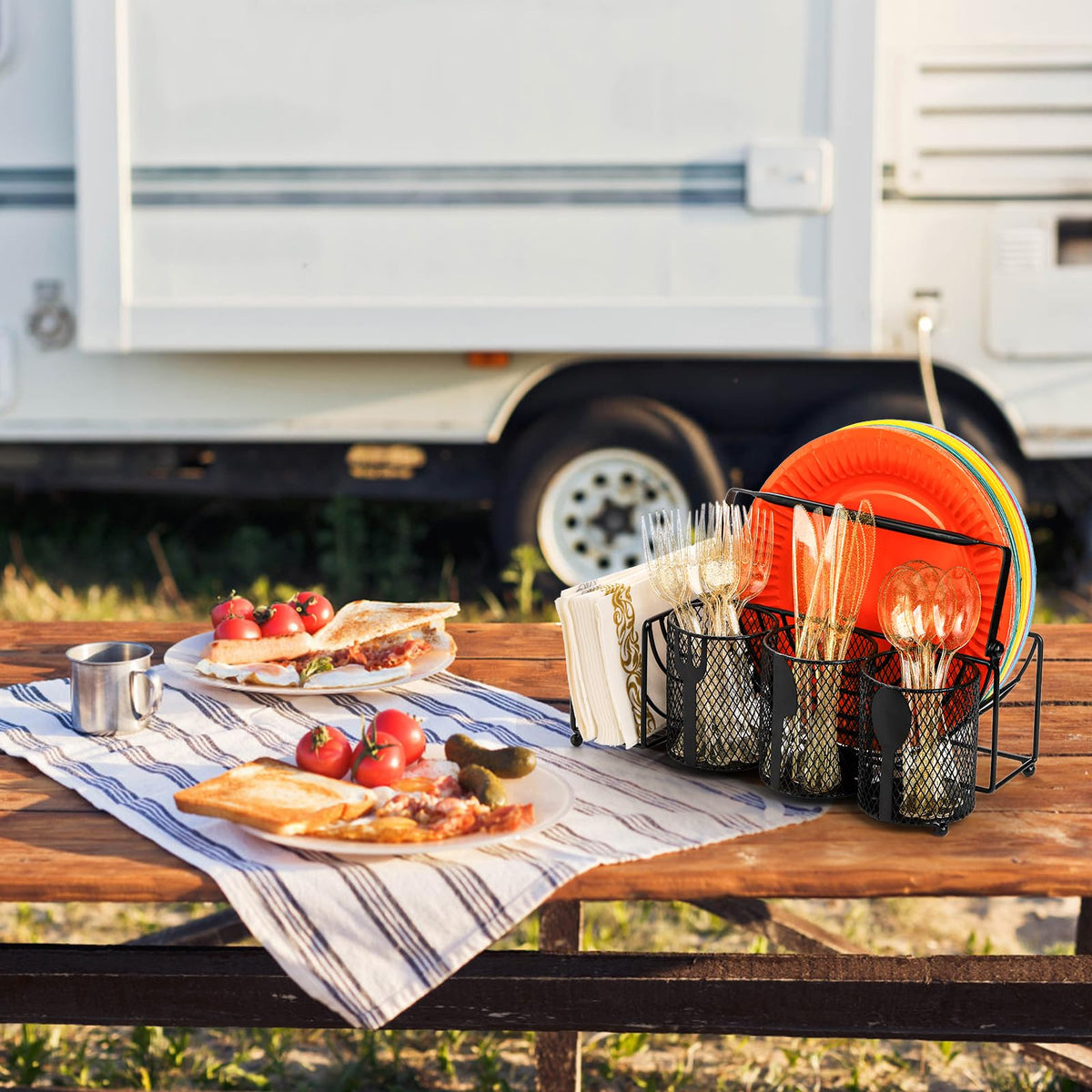 Mezchi caddy suitable for indoor and outdoor hosting and travel.