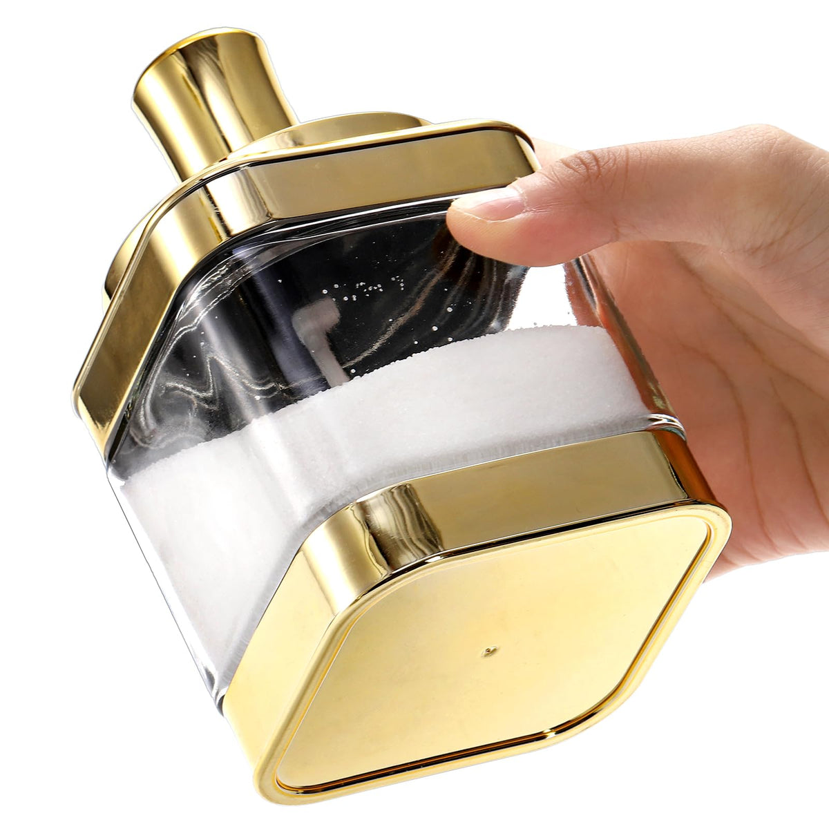 Mezchi two-pack storage keeps sugar and salt neatly organized on the counter.