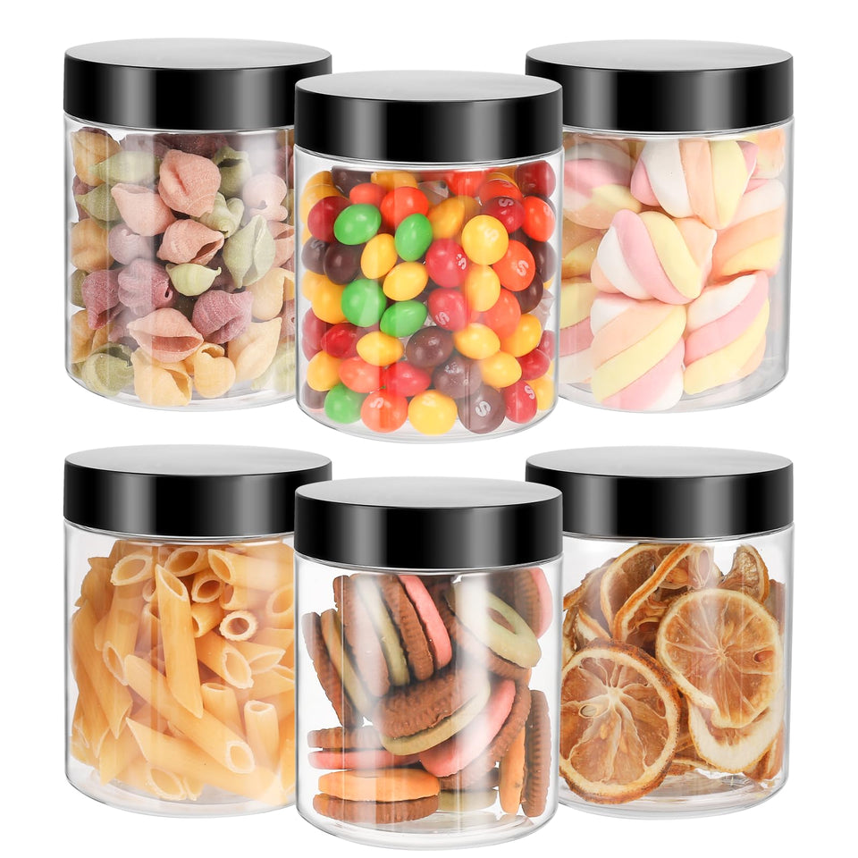 Mfacoy 8 oz clear jar with leakproof lid for pantry organization