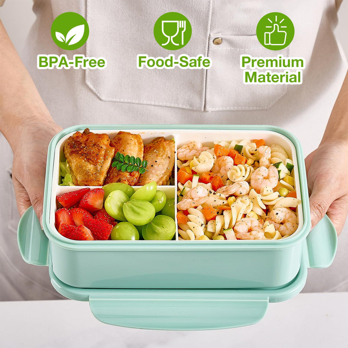 Dishwasher and microwave safe for quick reheats and effortless cleaning.