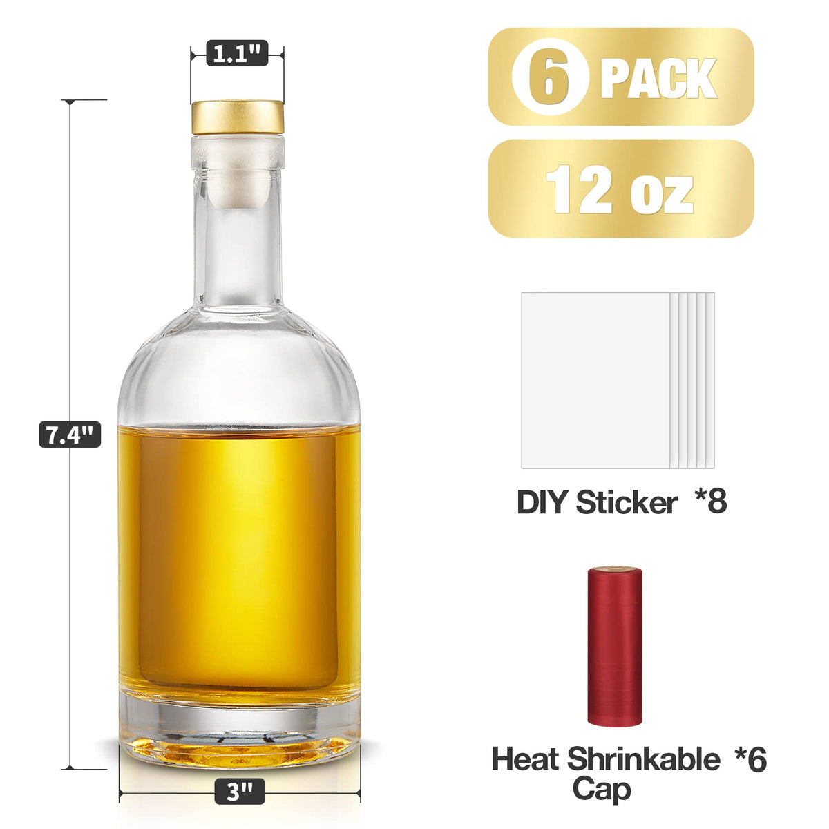 Mfacoy bottle featuring a T-top cap for a tight seal.
