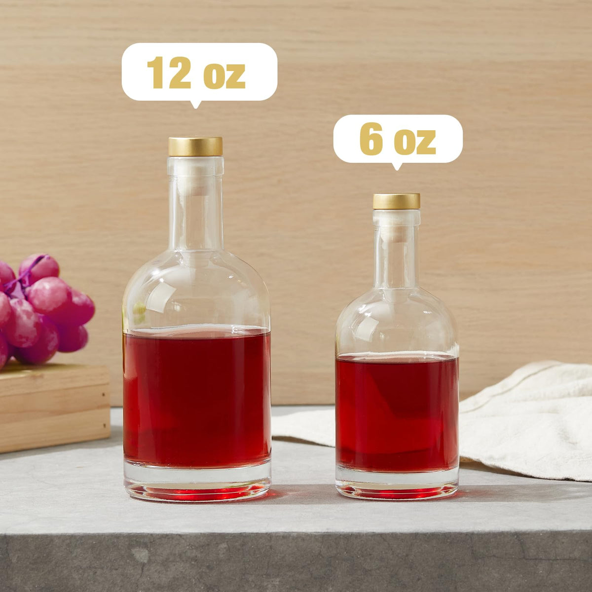 Mfacoy clear glass ideal for home bar or kitchen storage.