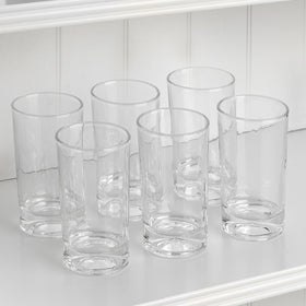 Mfacoy clear glasses that enhance entertaining with a crisp look.