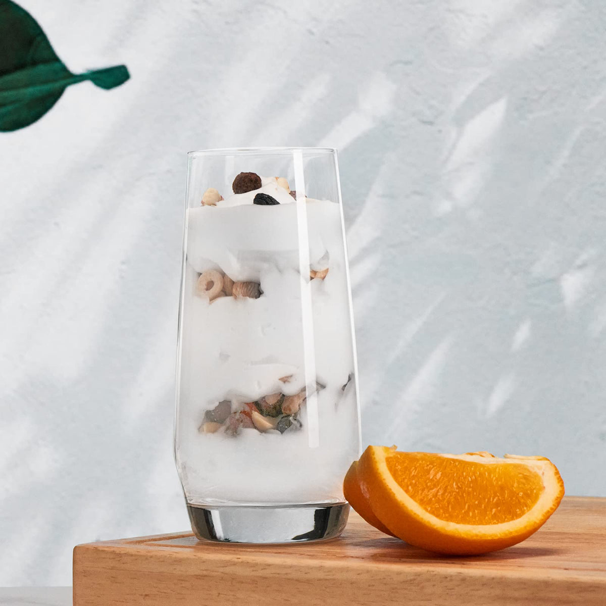 Mfacoy daily-use kitchen glassware in a home setting