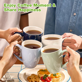 Mfacoy glossy non-toxic ceramic mug with sturdy grip for daily use.