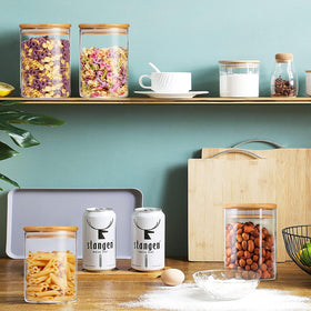 Mfacoy kitchen organization solution for tea, coffee, snacks, and spices.