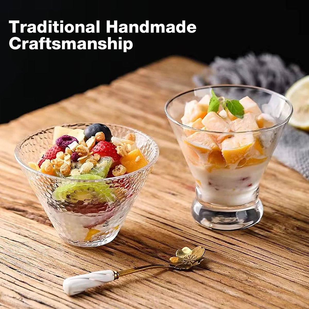 Mfacoy lead-free ultra-clarity crystal enhances sparkle during cocktails.
