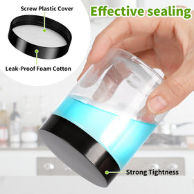 Mfacoy leakproof screw-on lid keeps contents fresh