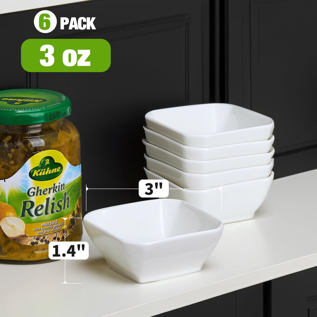 Mfacoy microwave-safe ceramic sauce dishes for quick serving
