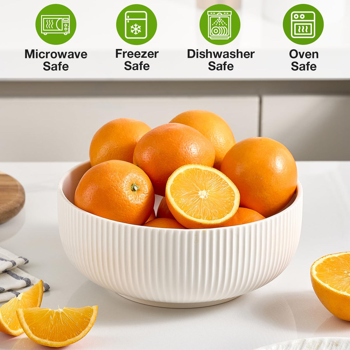 Mfacoy modern classic white porcelain complements any dinnerware style.