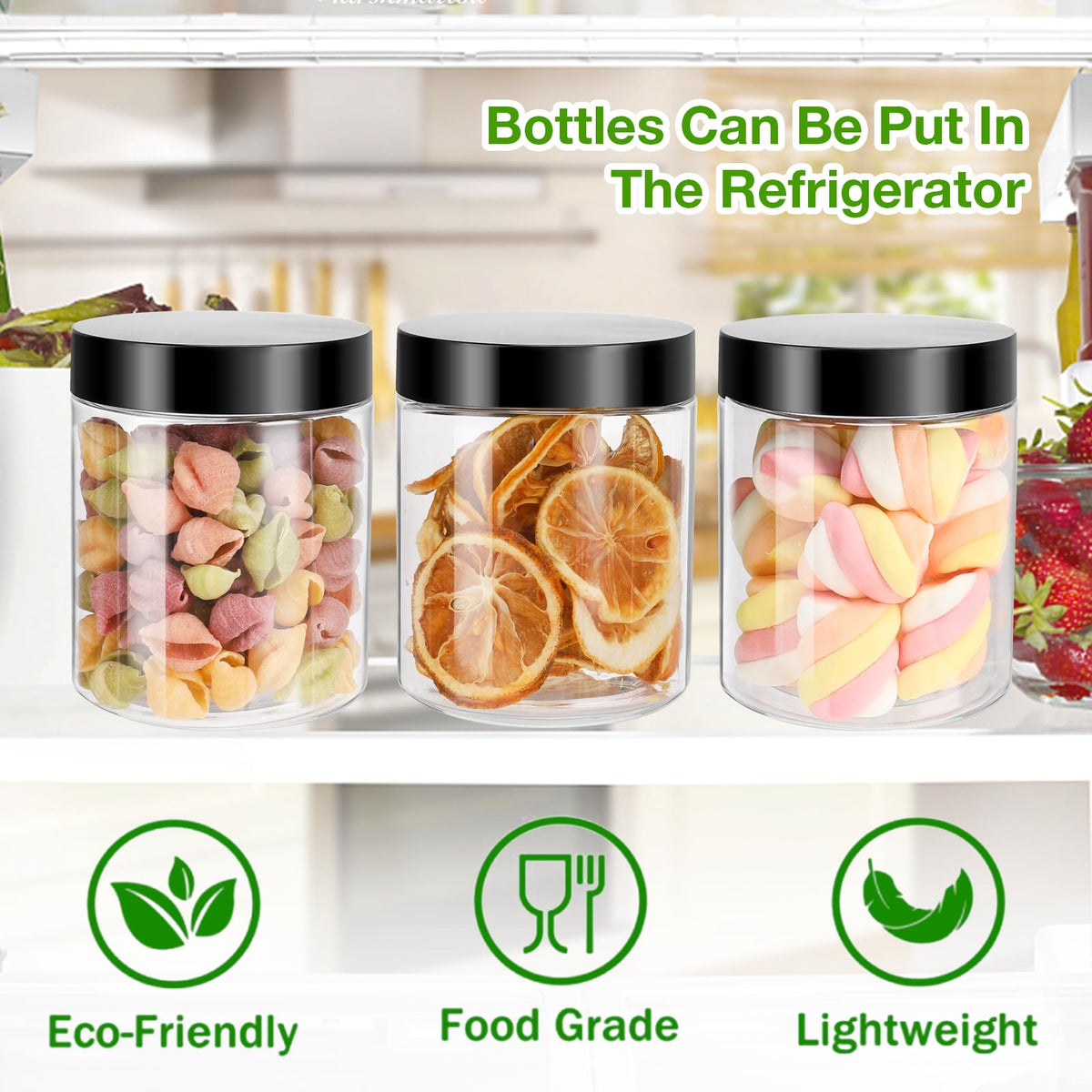 Mfacoy stackable jars saving pantry space and organization