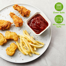 Mfacoy stylish white dipping dishes add elegance to table settings