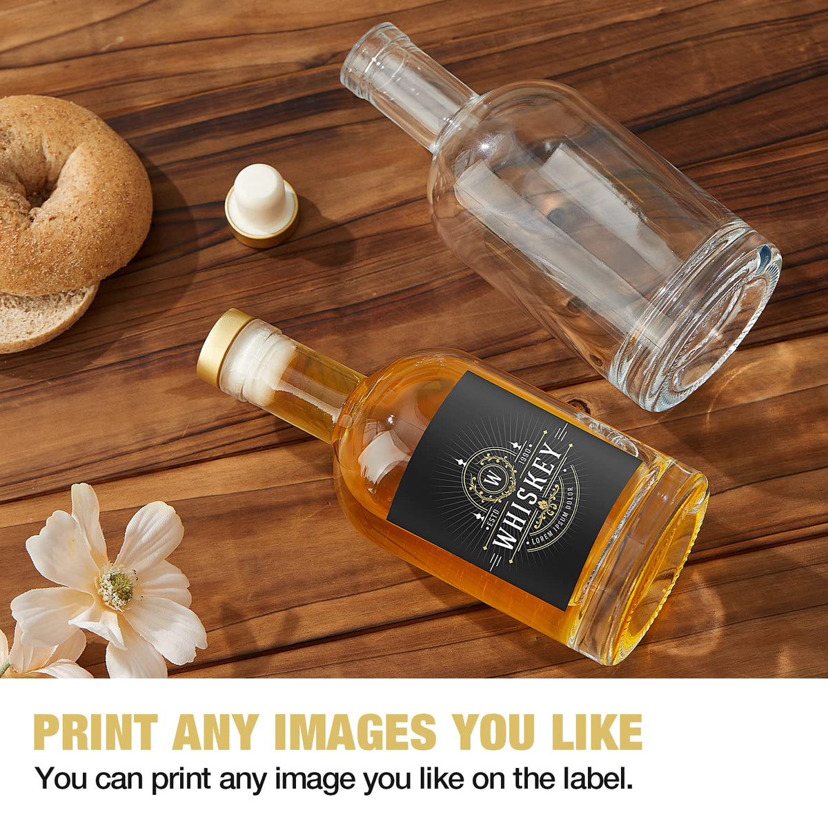 Mfacoy bottles suitable for wine, oil, vinegar, and beverages.
