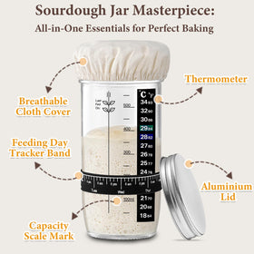 Mfacoy wide-mouth 24 oz jar supports easy mixing and storage