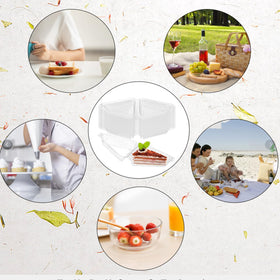 MFDSJ versatile container for sandwiches, cakes, and mousse portions.