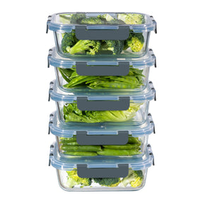MFY 36 oz glass container with lid for organized meal prep.