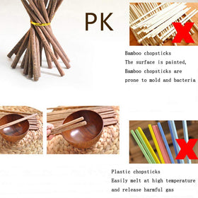 M.G chopsticks being wiped and oiled to help longevity