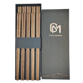 M.G Reusable Wenge chopsticks with smooth finish for easy sushi and ramen dining